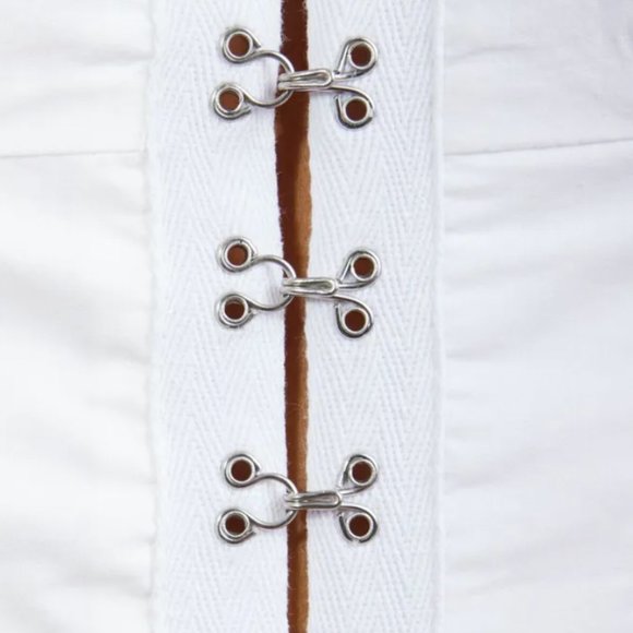 NWOT Garage White Hook & Eye Bustier Top (Small) - Picture 5 of 8